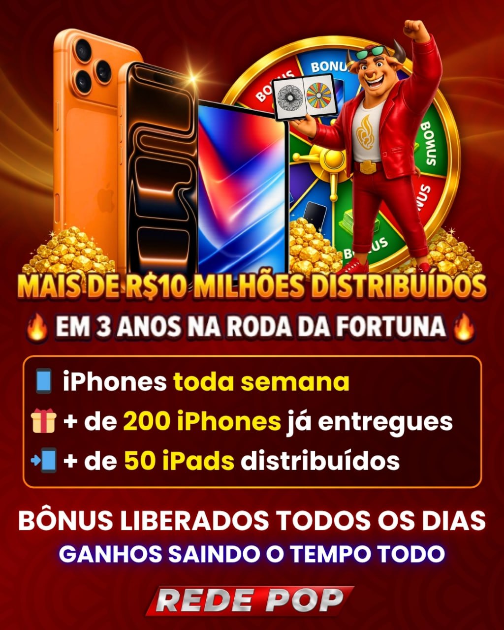 Mais de R$10 Milhões Distribuídos — Roda da Fortuna