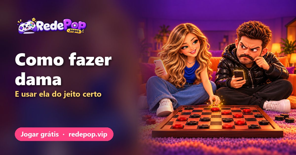Como fazer dama no jogo de damas