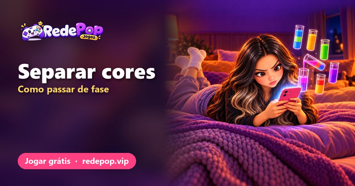 Como passar de fase no jogo de separar cores