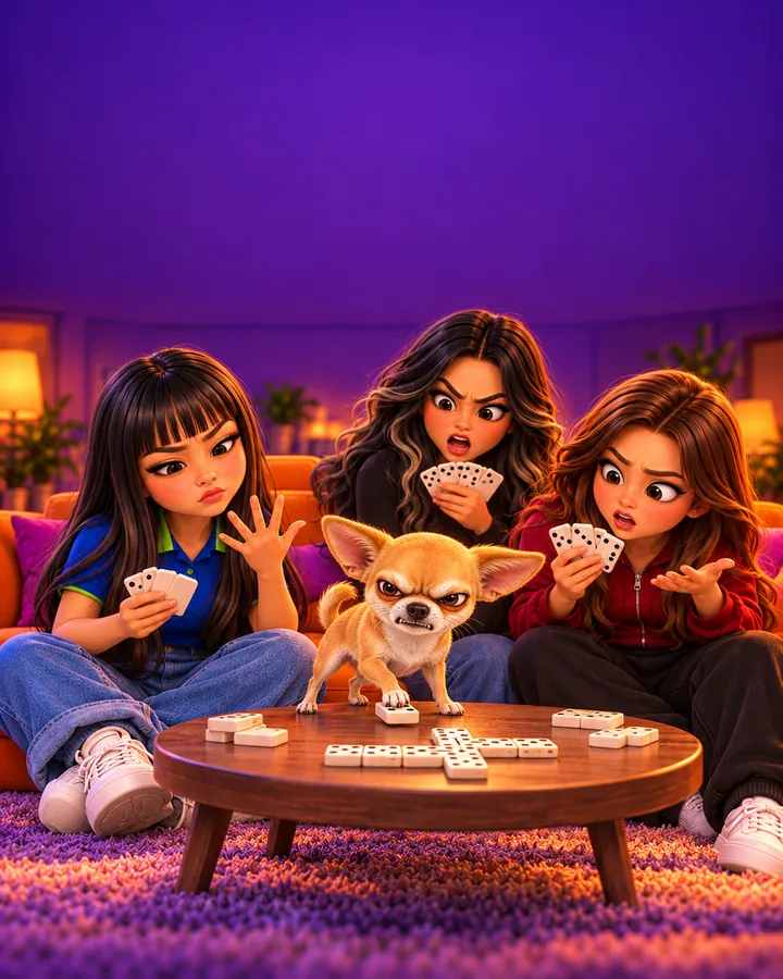 Jogo trancado! Todo mundo contando pontos… e o Embaixador guardando a última peça 🐶