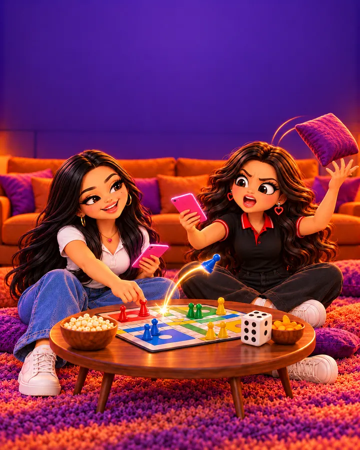 Revanche no ludo: a Convidada mandou o peão da Keei de volta pra casa 🎲😤