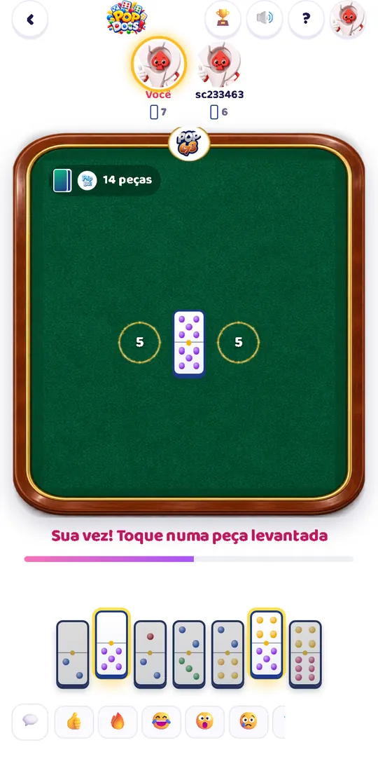Tela do Pop Dots! no celular