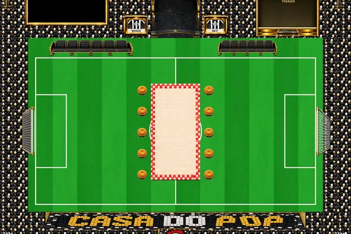 Casa do POP: o estádio com a mesa de cartas